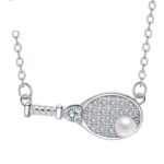 European And American Badminton Racket Necklace Women's Advanced Simple Jewelry - Image 5