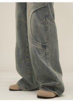 Deconstructed Design Sense Niche Straight Leg Jeans Man - Image 2