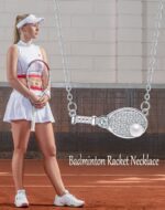 European And American Badminton Racket Necklace Women's Advanced Simple Jewelry - Image 4