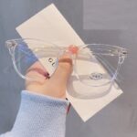 Retro Rivet Internet-famous Color Thin Anti-blue Light Glasses For Men And Women