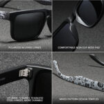 Outdoor Sunglasses Square Sunglasses Colorful Real Film UV Protection - Image 6