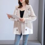 Mink Fur Women's Coat Wear Loose All-matching Thick Knit Cardigan - Image 2