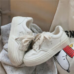 Women's Korean Casual Flat Breathable Canvas Shoes - Image 2
