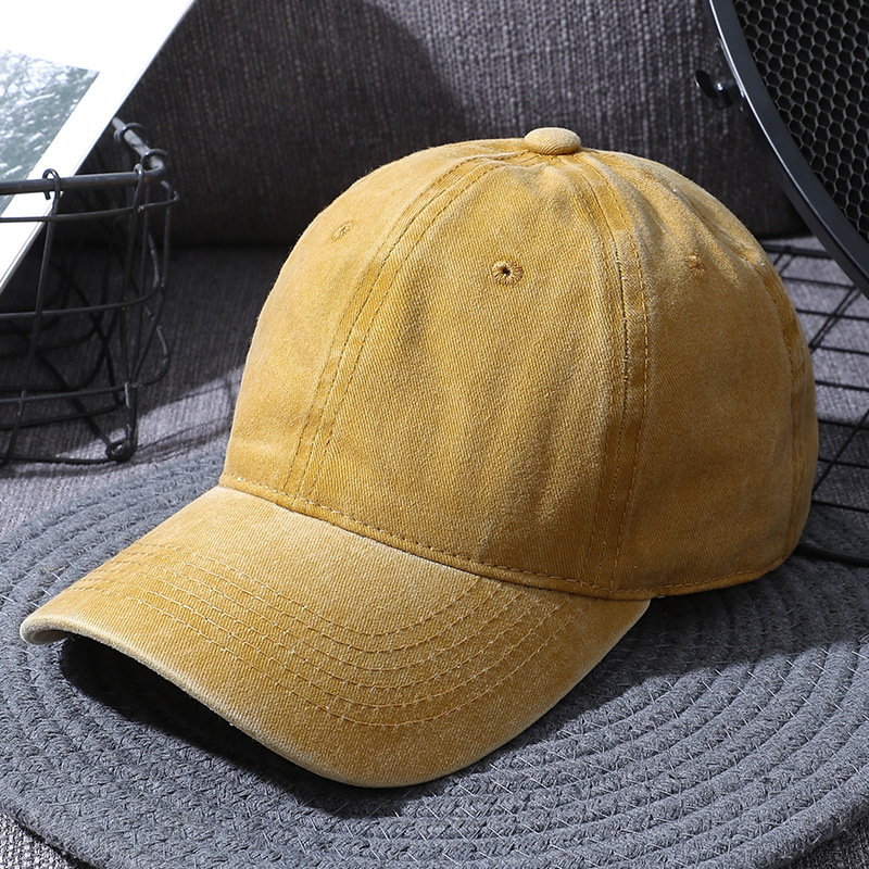 7b13b6ce-ff16-4ea5-9e2e-f015f1cb1521.jpg Washed Baseball Caps For Men And Women Outdoor Distressed Sun Hats Simple Caps - Image 1