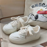 Women's Korean Casual Flat Breathable Canvas Shoes - Image 5