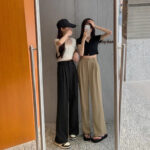 New High Waist Drooping Straight Pear Shapes Pants - Image 3