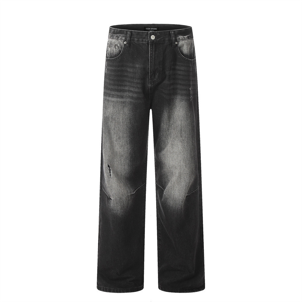 97c25d62-89b5-481f-a78a-30658ea96533.jpg Hand Painted Painted Jeans Men's Punk Worn - Image 1