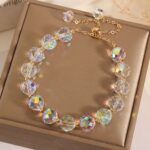 Crystal Woven Bracelet Women's Fashion High-end Simple Round - Image 5