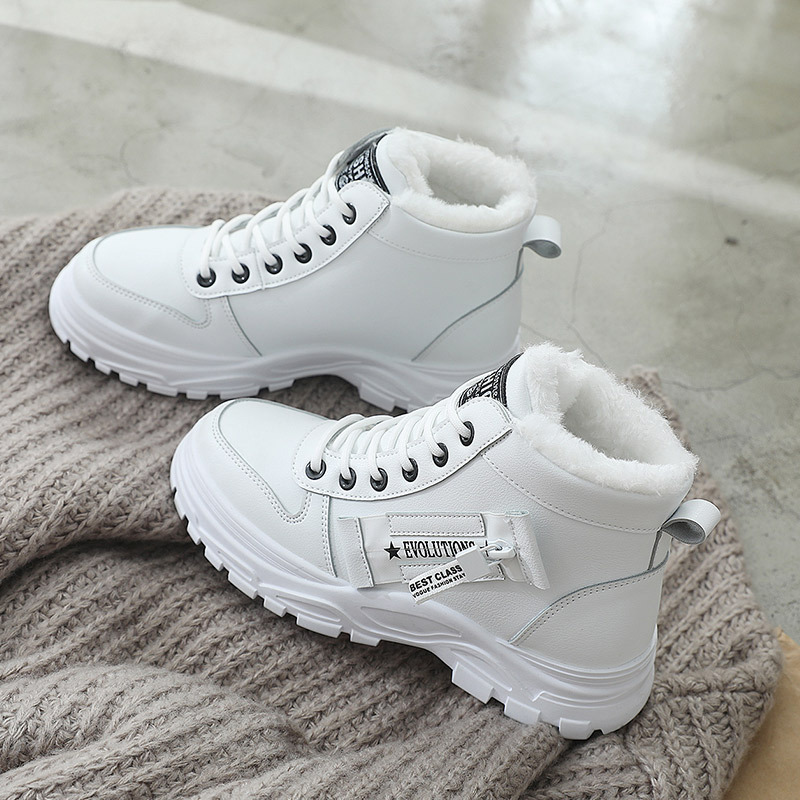 O1CN01nU8A5e1W7t0EThxnK_2215455542742-0-cib.jpg Korean Style Student All-matching Warm High-top Martin Boots - Image 1