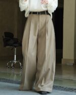 Casual Style Three-dimensional Pleated Suit Pants Loose Drooping Women - Image 7