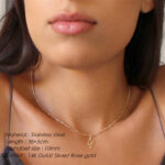 26 English Letter Pendant Stainless Steel Necklace - Image 7