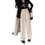 New High Waist Drooping Straight Pear Shapes Pants - Image 7