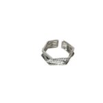 Geometric Stereo Copper Micro-inlaid Zircon Ring - Image 4
