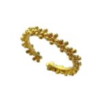 White Chrysanthemum Adjustable Index Finger Ring High Class Elegant Opening - Image 4
