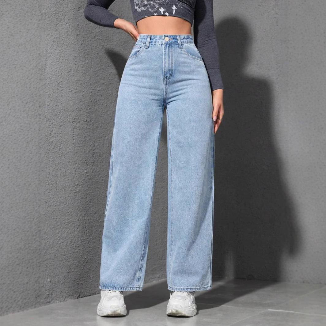 b85a9456-384f-4d2d-adb5-a7c0a8fb228e.jpg Women's Loose Straight Wide Leg Jeans - Image 1