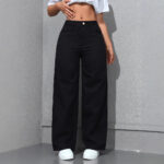 Women's Loose Straight Wide Leg Jeans - Image 3