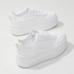 Japanese And Korean Platform Sports White Shoes Heightened Sneakers Casual Women's - Image 4
