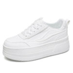 Japanese And Korean Platform Sports White Shoes Heightened Sneakers Casual Women's - Image 10